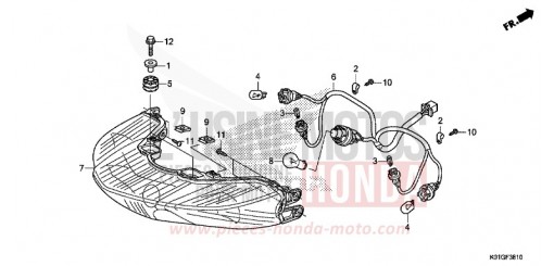 REAR COMBINATION LIGHT SH125ADG de 2016